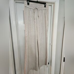 New York and Company Women's Pants, Large, White/Black